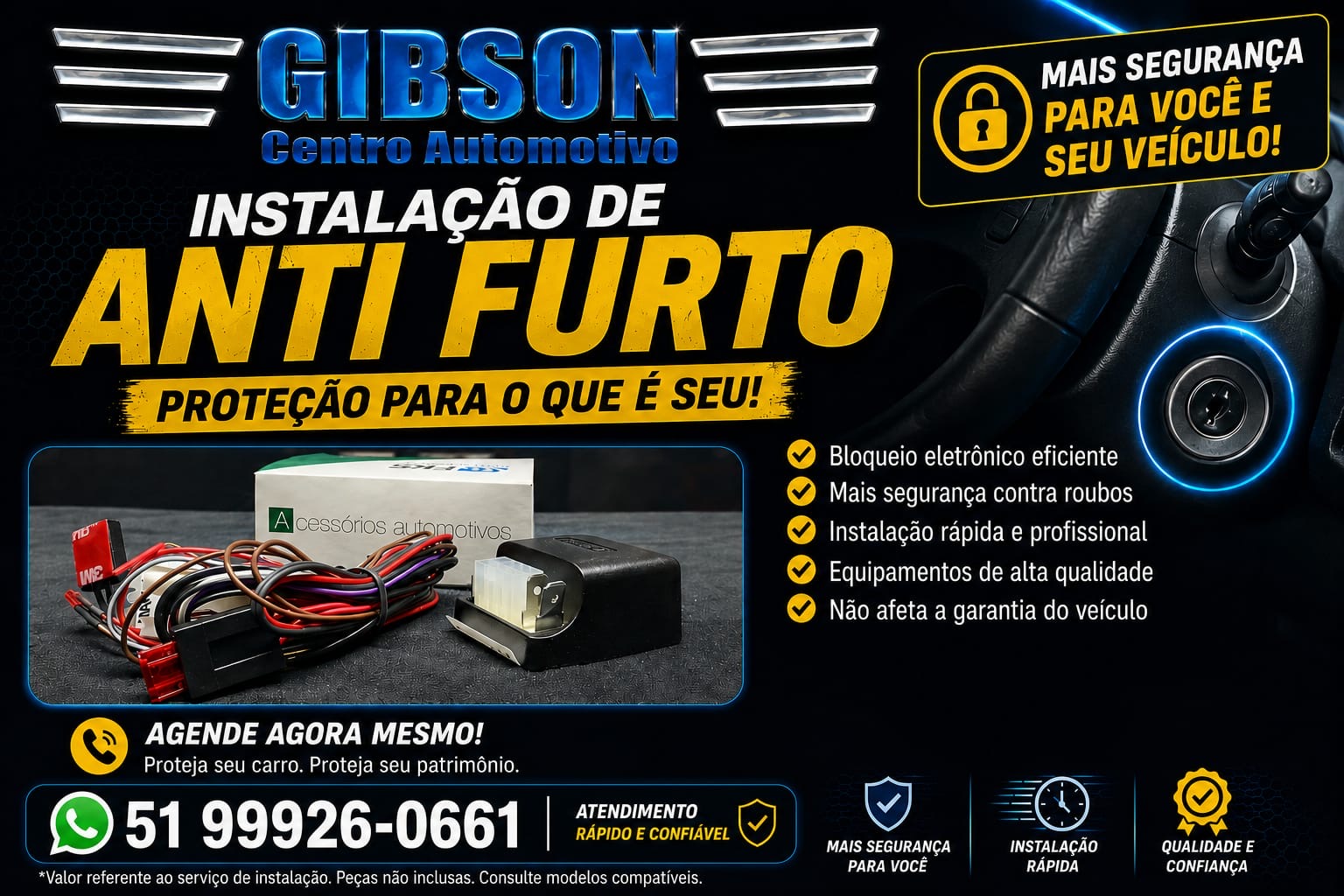 Instalação de Anti-Furto
